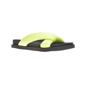 WILD PAIR Womens Green Puffer Sandals. Beck Round Toe Slip On Slide Sandals 6 M